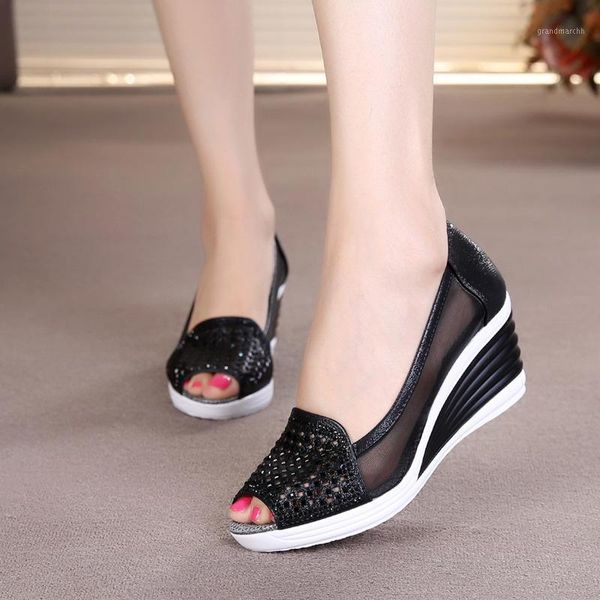 dress shoes fish mouth wedge sandals 2021 summer women's rhinestones hollow net shoes1, Black
dress shoes fish mouth wedge sandals 2021 summer women's rhinestones hollow net shoes1, Black