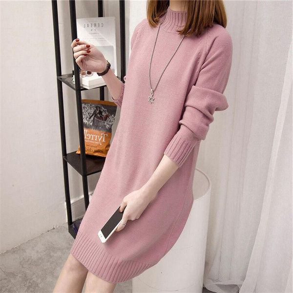autumn knitting cotton dress women long sleeve round-neck sheath knee length dress winter warm slim pullovers sweater, Black;gray
autumn knitting cotton dress women long sleeve round-neck sheath knee length dress winter warm slim pullovers sweater, Black;gray