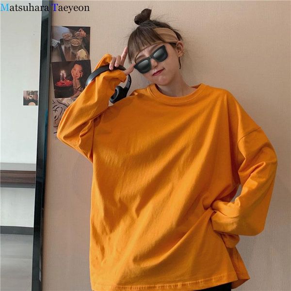 women's t-shirt 2021 fashion t shirt women spring solid oversized tshirt harajuku t-shirts white yellow loose long sleeve
women's t-shirt 2021 fashion t shirt women spring solid oversized tshirt harajuku t-shirts white yellow loose long sleeve
