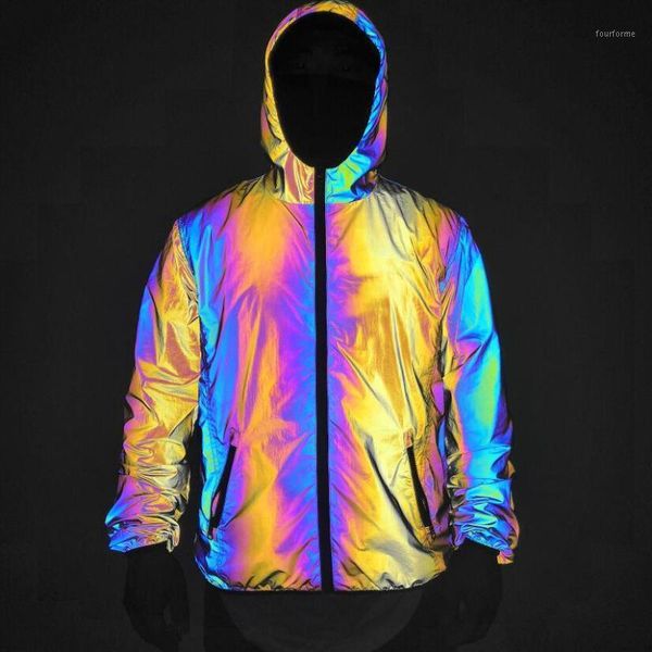 new washable colorful reflective jacket nightclub hip-hop seven-color luminous hooded coat windbreaker men and women couples1, Black;brown
new washable colorful reflective jacket nightclub hip-hop seven-color luminous hooded coat windbreaker men and women couples1, Black;brown