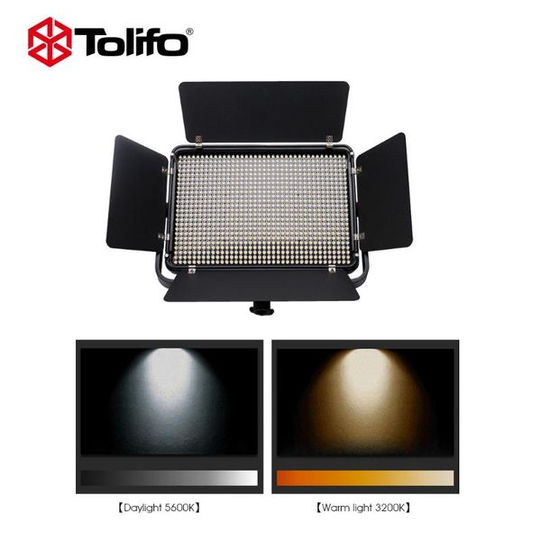 flash heads tolifo pt-912b 912 pcs 55w bi-color led video light with barndoor and wireless remote control for pography interview
flash heads tolifo pt-912b 912 pcs 55w bi-color led video light with barndoor and wireless remote control for pography interview