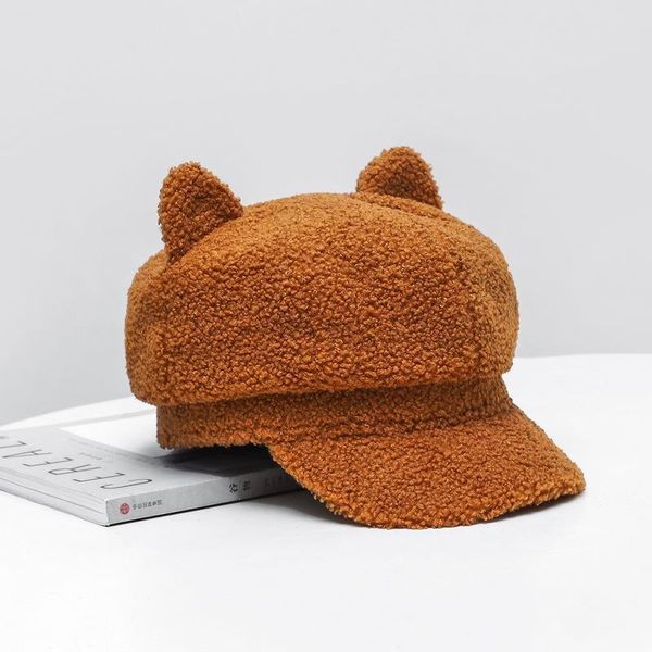 stingy brim hats warm sboy cap beret lamb wool cute ear women vintage solid winter pink color for octagonal caps female, Blue;gray
stingy brim hats warm sboy cap beret lamb wool cute ear women vintage solid winter pink color for octagonal caps female, Blue;gray