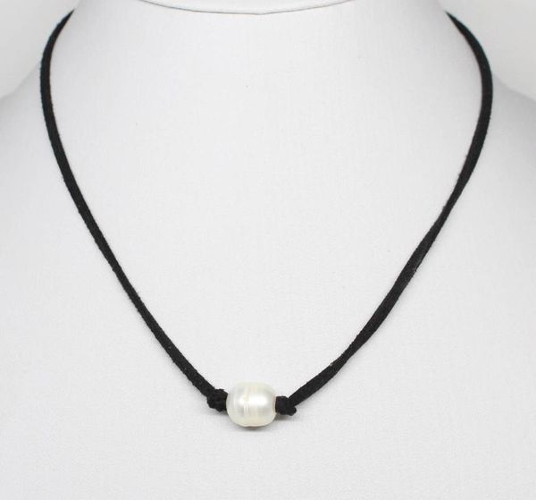 10mmx12mm teardrop growth rings real pearl single beads black leather choker pendant necklace 17.5 inches choose color, Golden;silver
10mmx12mm teardrop growth rings real pearl single beads black leather choker pendant necklace 17.5 inches choose color, Golden;silver
