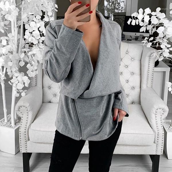 women's autumn sweatshirt 2019 big lapel irregular jacket streetwear casual diagonal zipper sweatshirts gray black pullover1
women's autumn sweatshirt 2019 big lapel irregular jacket streetwear casual diagonal zipper sweatshirts gray black pullover1