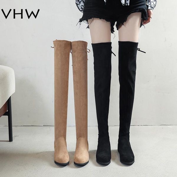 2020 autumn thigh high boots women shoes black flock boots fashion over the knee heeled khaki1
2020 autumn thigh high boots women shoes black flock boots fashion over the knee heeled khaki1