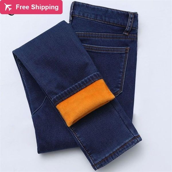 winter brem for thin elastic woman denim women's pants thicken black more corduroy jeans, Blue
winter brem for thin elastic woman denim women's pants thicken black more corduroy jeans, Blue