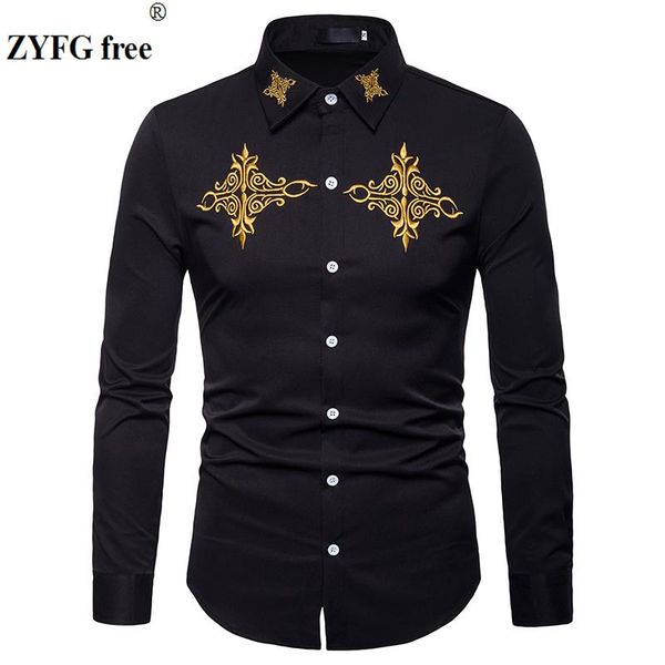 men's casual shirts autumn men cotton social dress business bust embroidery long sleeved shirt solid large size, White;black
men's casual shirts autumn men cotton social dress business bust embroidery long sleeved shirt solid large size, White;black