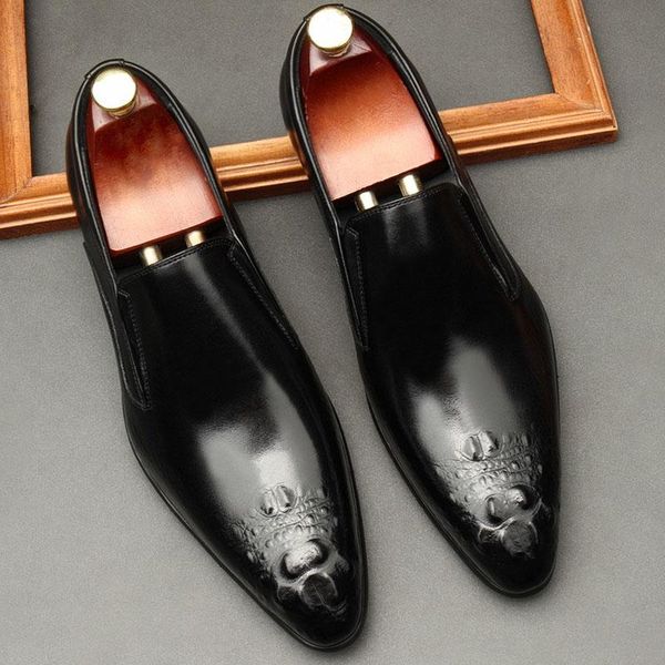 dress shoes black classic genuine leather business men's fashion formal wedding slide on office oxford for men
dress shoes black classic genuine leather business men's fashion formal wedding slide on office oxford for men
