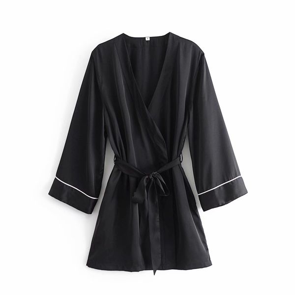 2021 new causal women v-neck striped es fashion ladies satin loose vestidos elegant female chic sashes asymmetric 0946, Black;gray
2021 new causal women v-neck striped es fashion ladies satin loose vestidos elegant female chic sashes asymmetric 0946, Black;gray
