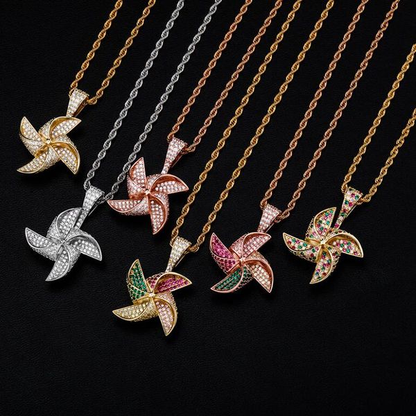 hip hop rotatable personalized windmill pendant necklaces for men women luxury necklace jewelry gold plated copper zircons twist chain, Silver
hip hop rotatable personalized windmill pendant necklaces for men women luxury necklace jewelry gold plated copper zircons twist chain, Silver