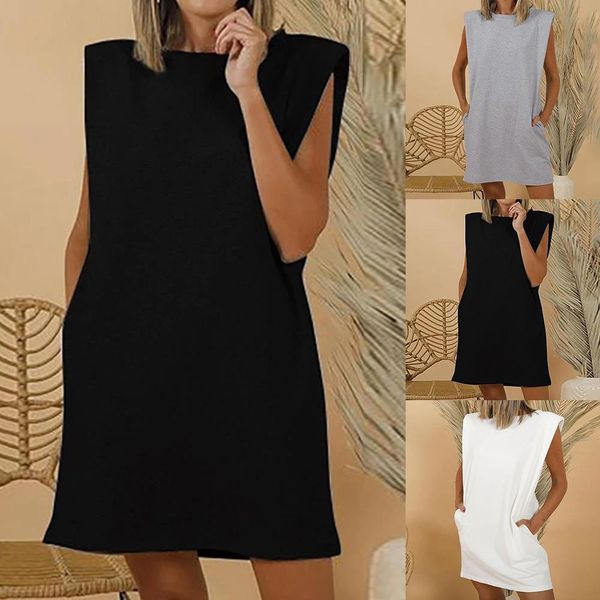 cotton shoulder padded korean women t-shirt o-neck sleeveless solid female t shirt 2020 new summer casual loose ladies long tees, White
cotton shoulder padded korean women t-shirt o-neck sleeveless solid female t shirt 2020 new summer casual loose ladies long tees, White