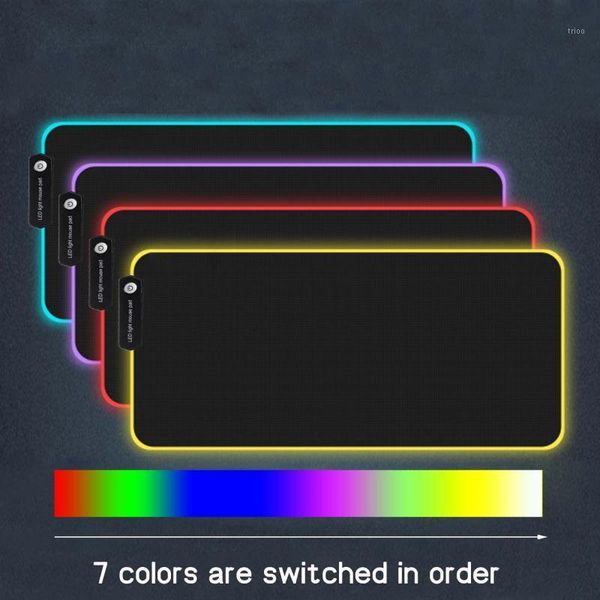 led colorful large mouse pad gamer pads rgb lighting thicken 7 color computer gaming mousepad keypad big mat for pc lap
led colorful large mouse pad gamer pads rgb lighting thicken 7 color computer gaming mousepad keypad big mat for pc lap