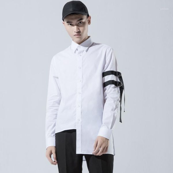 custom big code s-5xl new male fashion gd hair stylist personality stitching ribbon young long sleeve shirt costumes1, White;black
custom big code s-5xl new male fashion gd hair stylist personality stitching ribbon young long sleeve shirt costumes1, White;black