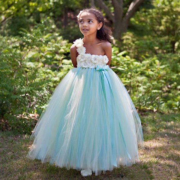 one shoulder ankle length ball gown flower girl dresses sleeveless beads crystal with hand made flowers girls pageant dresses, White;blue
one shoulder ankle length ball gown flower girl dresses sleeveless beads crystal with hand made flowers girls pageant dresses, White;blue
