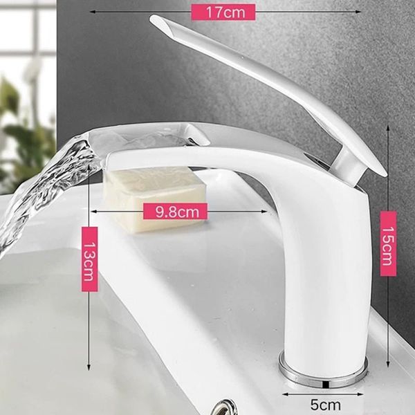 bathroom sink faucets liuyue basin white brass tall/low open type waterfall mixer faucet cold water tap torneira 
bathroom sink faucets liuyue basin white brass tall/low open type waterfall mixer faucet cold water tap torneira