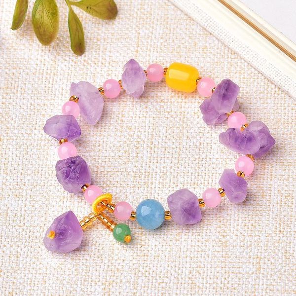 1pc natural amethyst women bracelets raw crystals charm fashion simple colourful mineral jewelry for ladies jewelry qylzov, Black
1pc natural amethyst women bracelets raw crystals charm fashion simple colourful mineral jewelry for ladies jewelry qylzov, Black