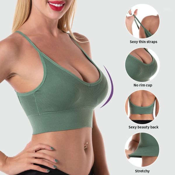sport bra women underwear bralette push up bra women's lingerie seamless bras female invisible without underwire1, White;black
sport bra women underwear bralette push up bra women's lingerie seamless bras female invisible without underwire1, White;black