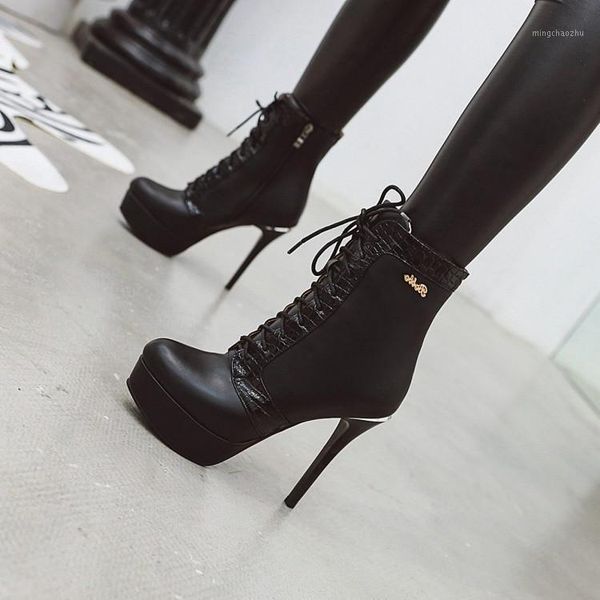 boots pxelena european super high heels ladies nightclub pole dance shoes women lace up zipper round toe ankle 34-431, Black
boots pxelena european super high heels ladies nightclub pole dance shoes women lace up zipper round toe ankle 34-431, Black
