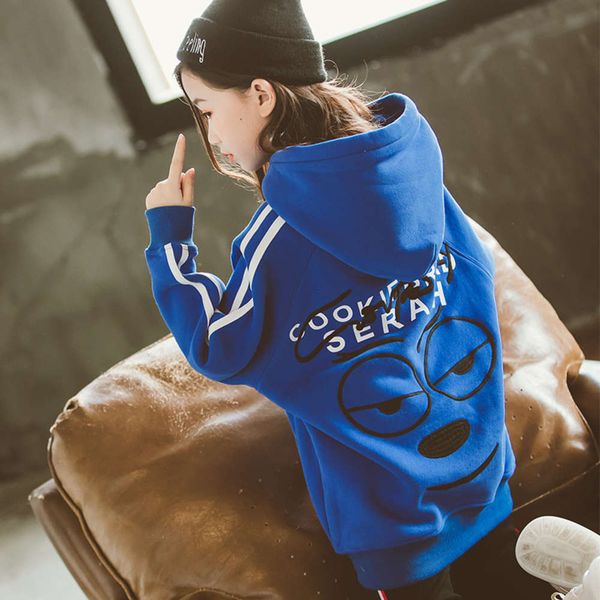 sweater autumn girls' winter 2020 new zhongda korean plush pullover warm hooded children's wear, Black
sweater autumn girls' winter 2020 new zhongda korean plush pullover warm hooded children's wear, Black