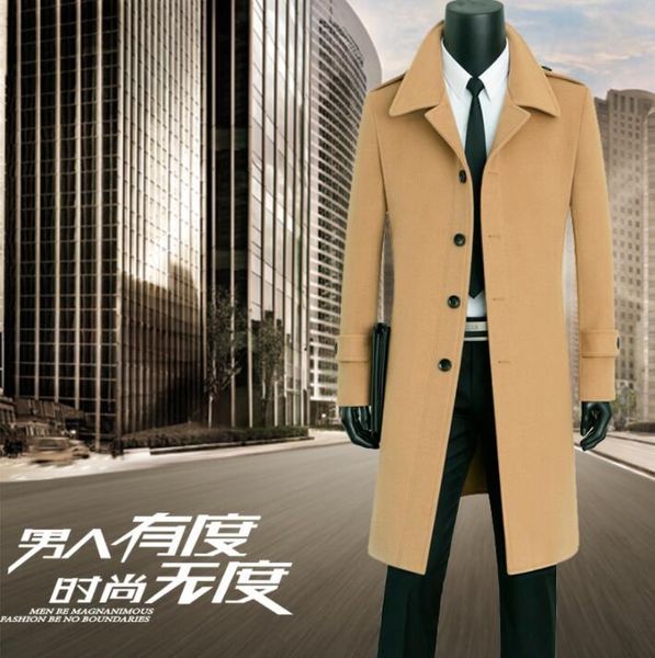 khaki casual woolen coat men trench coats long sleeves thicken overcoat mens cashmere coat casaco masculino inverno england 902, Black
khaki casual woolen coat men trench coats long sleeves thicken overcoat mens cashmere coat casaco masculino inverno england 902, Black