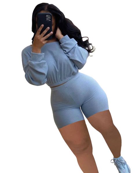 женщины слолидный цвет cousssit длинные рукава экипаж шорты короткие футболки высокая талия шорты дамы спортивные наборы, Gray
женщины слолидный цвет cousssit длинные рукава экипаж шорты короткие футболки высокая талия шорты дамы спортивные наборы, Gray