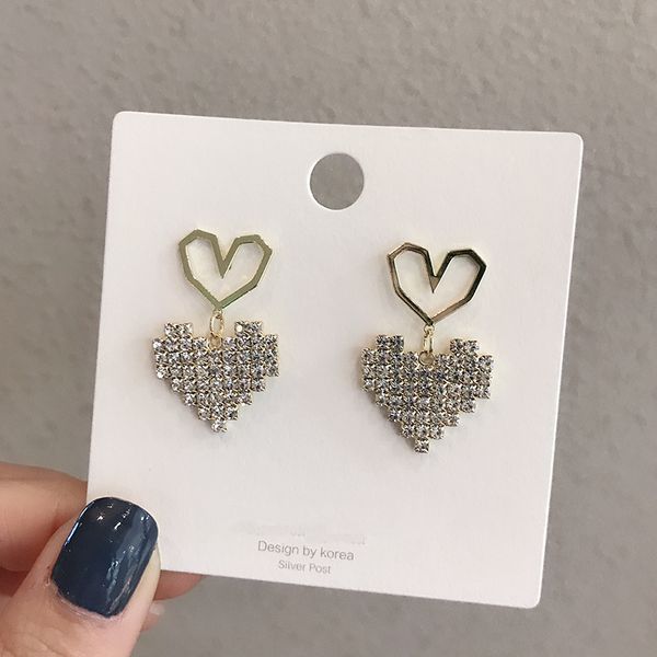 trendy heart earring women dangle earrings hollow love new fashion simple elegant korean jewelry for girl, Silver
trendy heart earring women dangle earrings hollow love new fashion simple elegant korean jewelry for girl, Silver