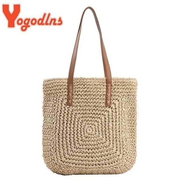 yogodlns summer large capacity straw shoulder bag rattan beach s woven handle casual lady shopping handbag clutch 220310
yogodlns summer large capacity straw shoulder bag rattan beach s woven handle casual lady shopping handbag clutch 220310