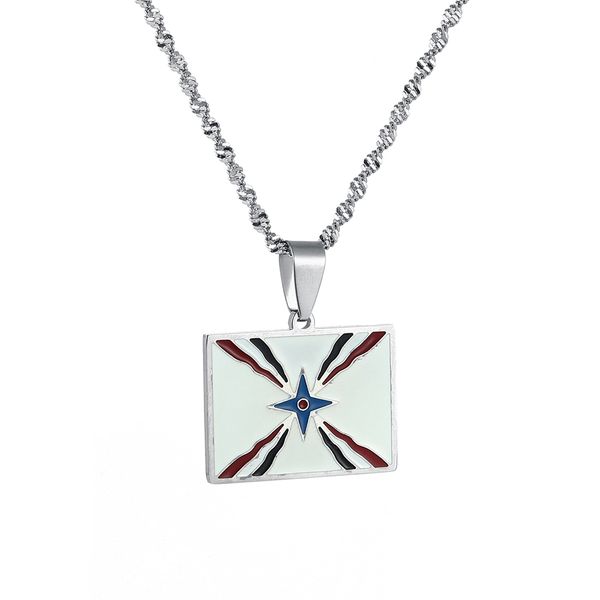 enamel ashur symbol pendant chain for women men jewelry assyrian necklace, Silver
enamel ashur symbol pendant chain for women men jewelry assyrian necklace, Silver