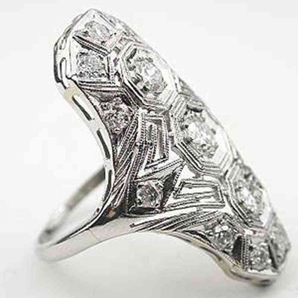 vintage fashion noble cubic zirconia engagement rings for women bridal wedding party anniversary valentine's day gift jewelry, Silver
vintage fashion noble cubic zirconia engagement rings for women bridal wedding party anniversary valentine's day gift jewelry, Silver