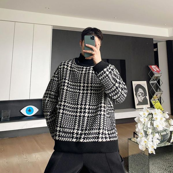 men's sweaters fashion warm mens pullovers luxury thicken clothing outdoor knitted sueter masculino casual loose sweater bd50pp, White;black
men's sweaters fashion warm mens pullovers luxury thicken clothing outdoor knitted sueter masculino casual loose sweater bd50pp, White;black