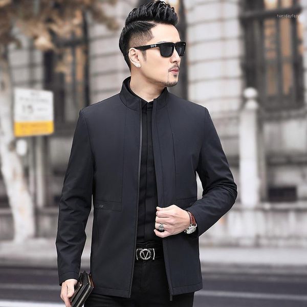 men's trench coats jas hi autumn 2021 middle-aged men's leisure long-sleeved coat collar zipper windbreaker menswear1, Tan;black
men's trench coats jas hi autumn 2021 middle-aged men's leisure long-sleeved coat collar zipper windbreaker menswear1, Tan;black