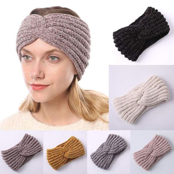 winter cap knitted hats winter hat women braided hair band warm beanies geometric ear protection gorro beanie1, Blue;gray