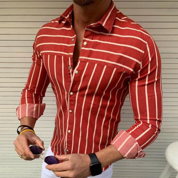 2020 men fashion long sleeve regular fit button down shirt casual vertical striped shirt stylish formal casual top, White;black
2020 men fashion long sleeve regular fit button down shirt casual vertical striped shirt stylish formal casual top, White;black