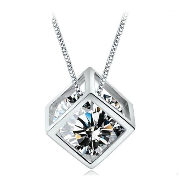 925 sterling silver crystal jewelry square cube diamond pendant statement necklaces wedding vintage woman fashion vudmc
925 sterling silver crystal jewelry square cube diamond pendant statement necklaces wedding vintage woman fashion vudmc