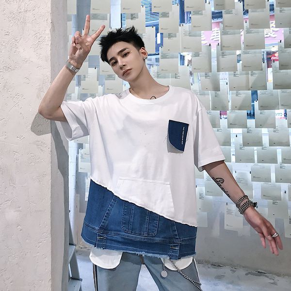 2021 New Color Contrast Fake Two Short-sleeve Jacket of Popular Men's Casual Cotton T-shirt Round Half-sleeve Collar. 971Z, Black
2021 New Color Contrast Fake Two Short-sleeve Jacket of Popular Men's Casual Cotton T-shirt Round Half-sleeve Collar. 971Z, Black