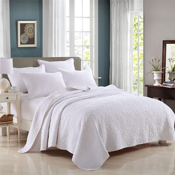 bedspread famvotar solid white 100% cotton 3-piece quilted set floral stitching queen size reversible coverlet 4 season quilts
bedspread famvotar solid white 100% cotton 3-piece quilted set floral stitching queen size reversible coverlet 4 season quilts