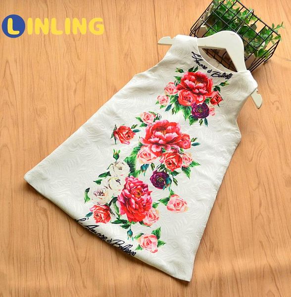 girl's dresses linling baby girls summer cartoon red flower dress designed sleeveless clothes kids fashion princess v315, Red;yellow
girl's dresses linling baby girls summer cartoon red flower dress designed sleeveless clothes kids fashion princess v315, Red;yellow
