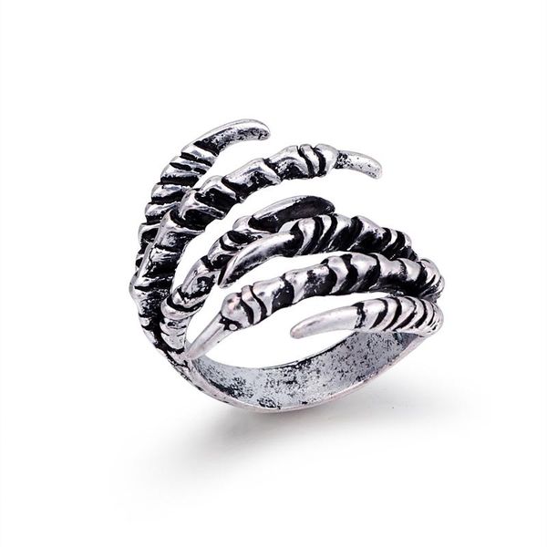 cluster rings 1pc punk vintage metal eagle claw open ring for women hip hop jewelry men personality gothic devil finger gift r60-6, Golden;silver
cluster rings 1pc punk vintage metal eagle claw open ring for women hip hop jewelry men personality gothic devil finger gift r60-6, Golden;silver