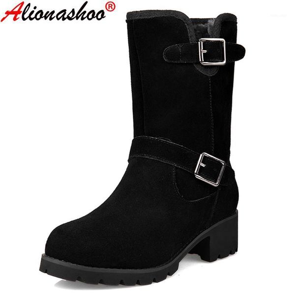 aliona shoo winter women genuine leather suede snow boots wool warm black ankle boots for women trend female casual shoes1
aliona shoo winter women genuine leather suede snow boots wool warm black ankle boots for women trend female casual shoes1
