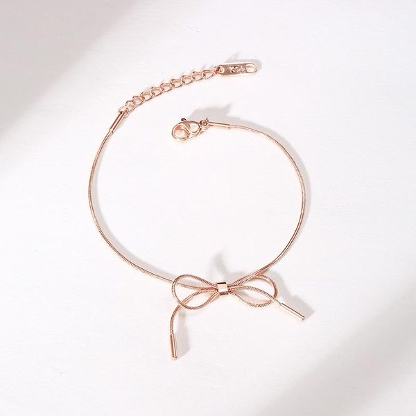 link, chain fashion rose gold color bracelets for women temperament cute bangles ladies jewelry wholesale, Black
link, chain fashion rose gold color bracelets for women temperament cute bangles ladies jewelry wholesale, Black