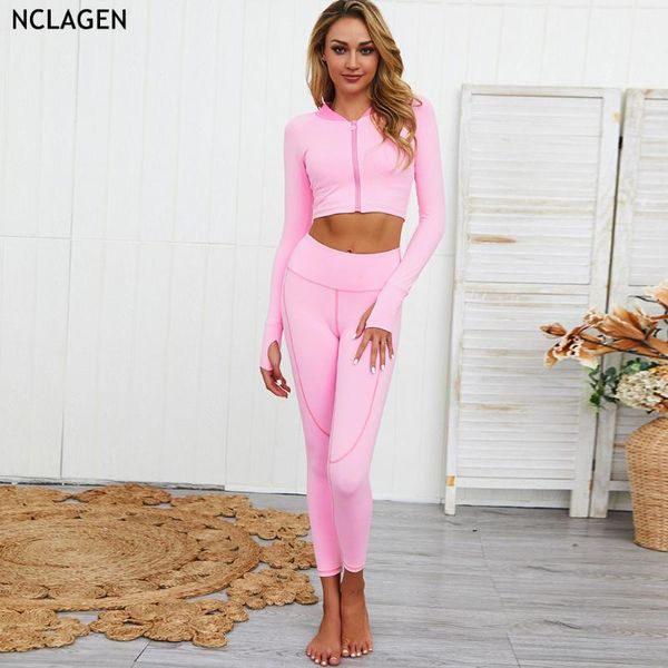 nclagen activewear yoga set long sleeve t-shirt pants zipper sports women crop breathable fitness bulifting squat proof, White;red
nclagen activewear yoga set long sleeve t-shirt pants zipper sports women crop breathable fitness bulifting squat proof, White;red