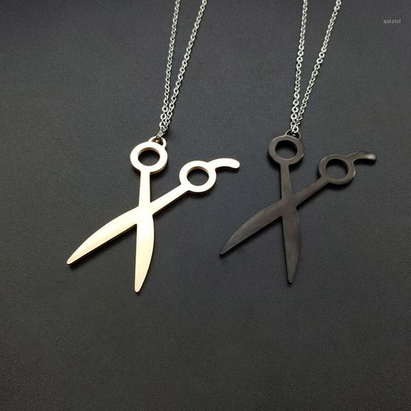 2020 stainless steel hairdresser tools scissors pendant necklace barber shop jewelry charms necklace for women men gift collar1, Silver
2020 stainless steel hairdresser tools scissors pendant necklace barber shop jewelry charms necklace for women men gift collar1, Silver