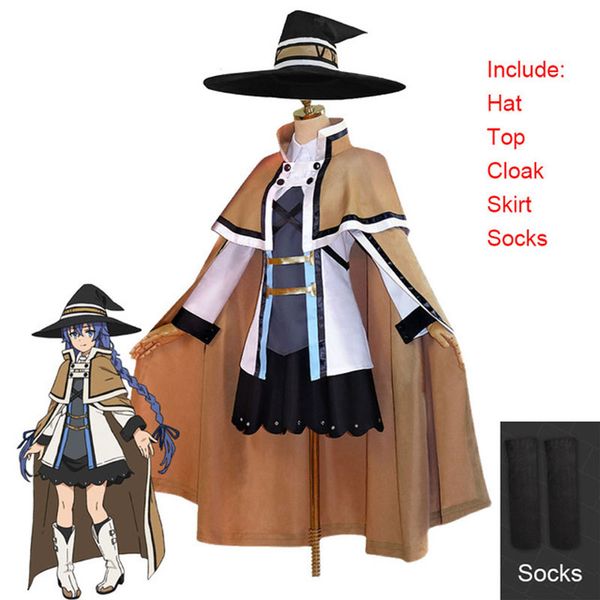anime costumes 2021 new anime jobless reincarnation costume party clothing sets hat cloak skirt wig accessories costume cosplay, Black
anime costumes 2021 new anime jobless reincarnation costume party clothing sets hat cloak skirt wig accessories costume cosplay, Black