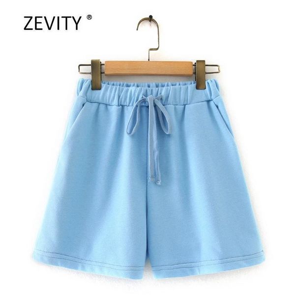 women's shorts zevity 2021 women solid color pocket casual knitted lady chic elastic waist lace up pantalone cortos p866, White;black
women's shorts zevity 2021 women solid color pocket casual knitted lady chic elastic waist lace up pantalone cortos p866, White;black