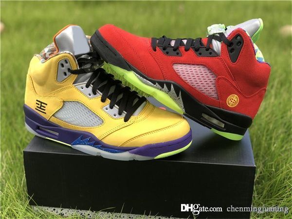 air authentic 5 what the sports shoes varsity maize court purple ghost green solar orange 3m reflective retro men sneakers with box
air authentic 5 what the sports shoes varsity maize court purple ghost green solar orange 3m reflective retro men sneakers with box