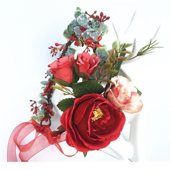 big rose flower crown floral headband garlands festival girls hair accessories bride wedding flower wreath women h qylibu
big rose flower crown floral headband garlands festival girls hair accessories bride wedding flower wreath women h qylibu