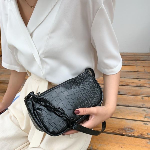 shoulder bags retro alligator pattern women small handbags short strap quality pu leather street casual solid zipper bag female gift
shoulder bags retro alligator pattern women small handbags short strap quality pu leather street casual solid zipper bag female gift