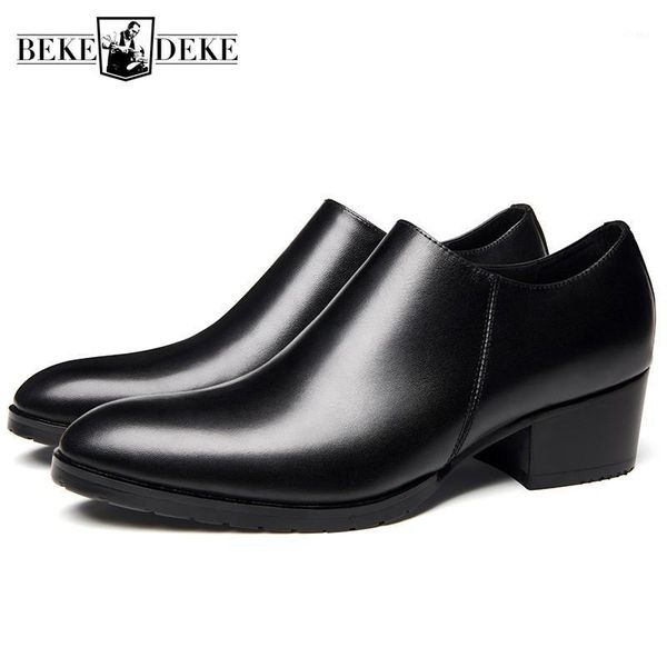 dress shoes high heels leather men british style round toe business office brand black zip genuine formal male1
dress shoes high heels leather men british style round toe business office brand black zip genuine formal male1