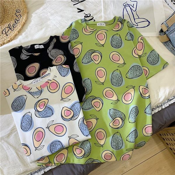 2020 new summer kawaii girls harajuku couple's loose student avocado medium long short sleeve women's fashion clothing, White
2020 new summer kawaii girls harajuku couple's loose student avocado medium long short sleeve women's fashion clothing, White