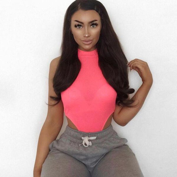 women's jumpsuits & rompers sleeveless high cut neon green pink bodysuit summer clothes for women bodycon one piece romper, Black;white
women's jumpsuits & rompers sleeveless high cut neon green pink bodysuit summer clothes for women bodycon one piece romper, Black;white